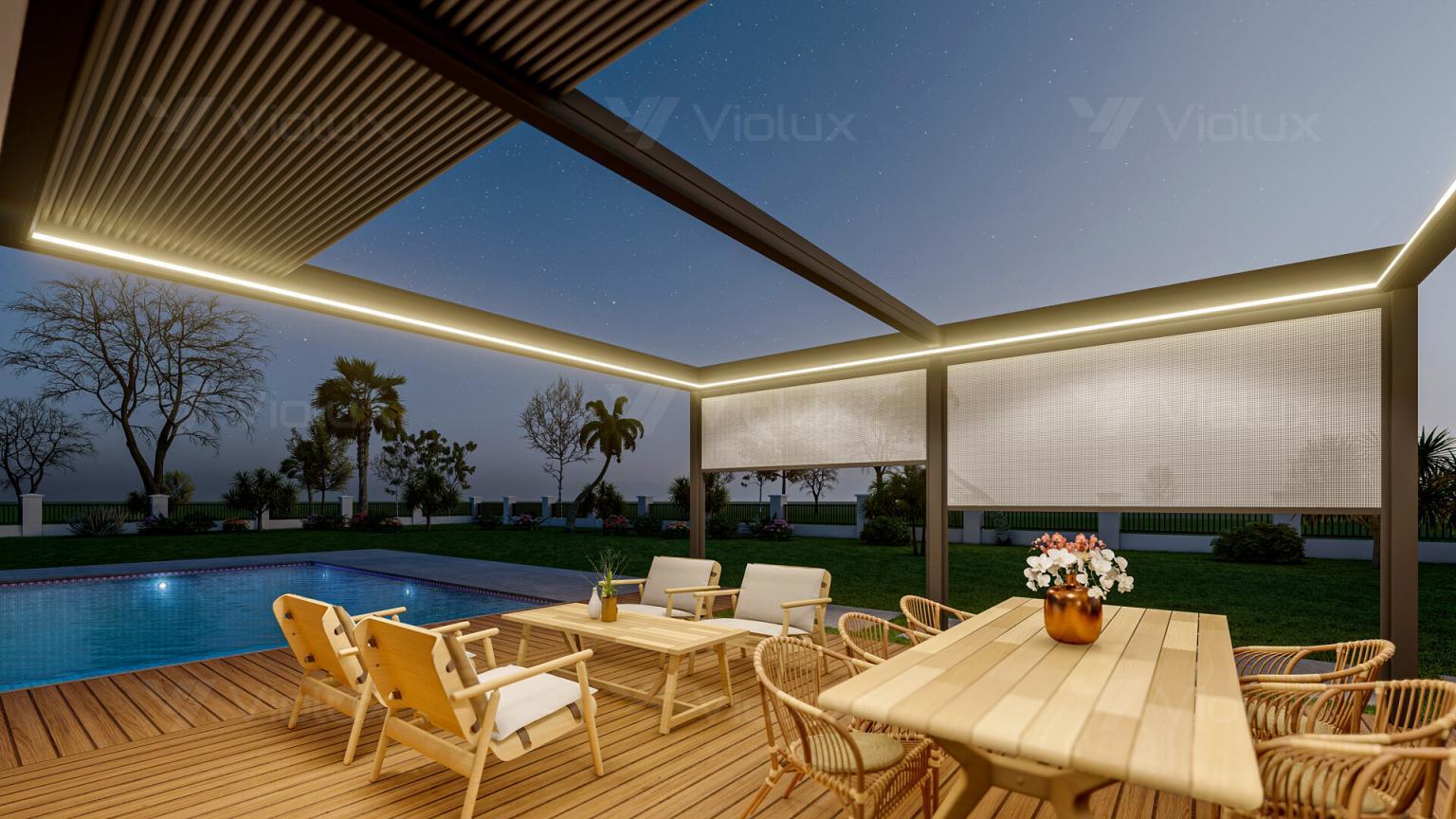 Retractable Aluminium Pergola